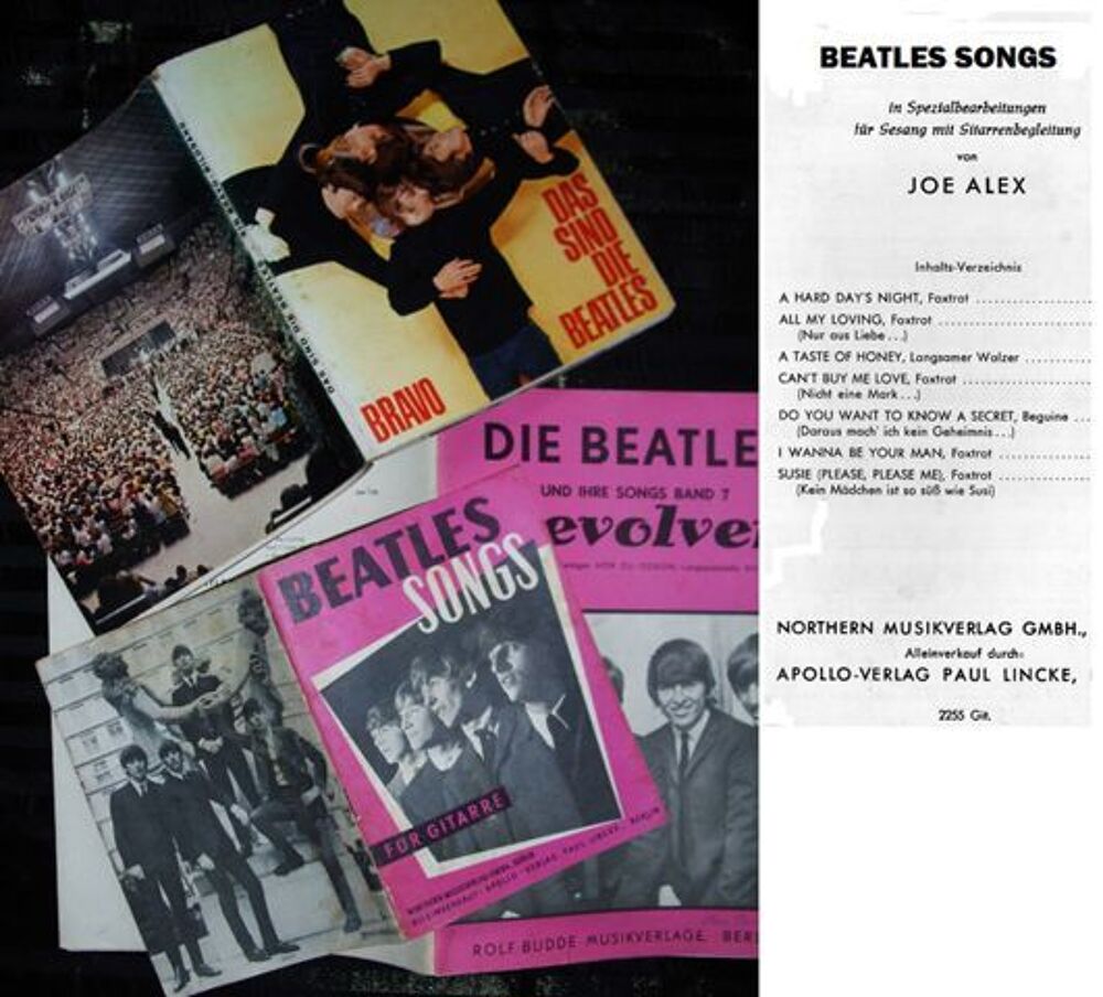 3 livres 'BEATLES' rare Instruments de musique