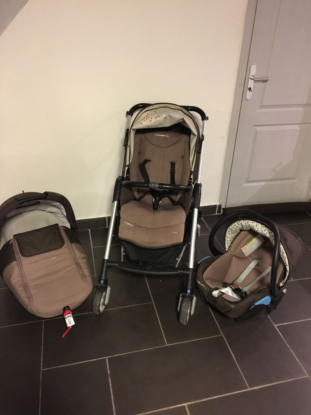 POUSSETTE TRIO ET plus bebe confort marron EUR 120,00 - PicClick FR