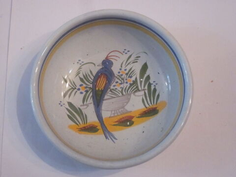 coupelle HB HENRIOT QUIMPER décor OISEAU FLEUR 7 Brest (29)