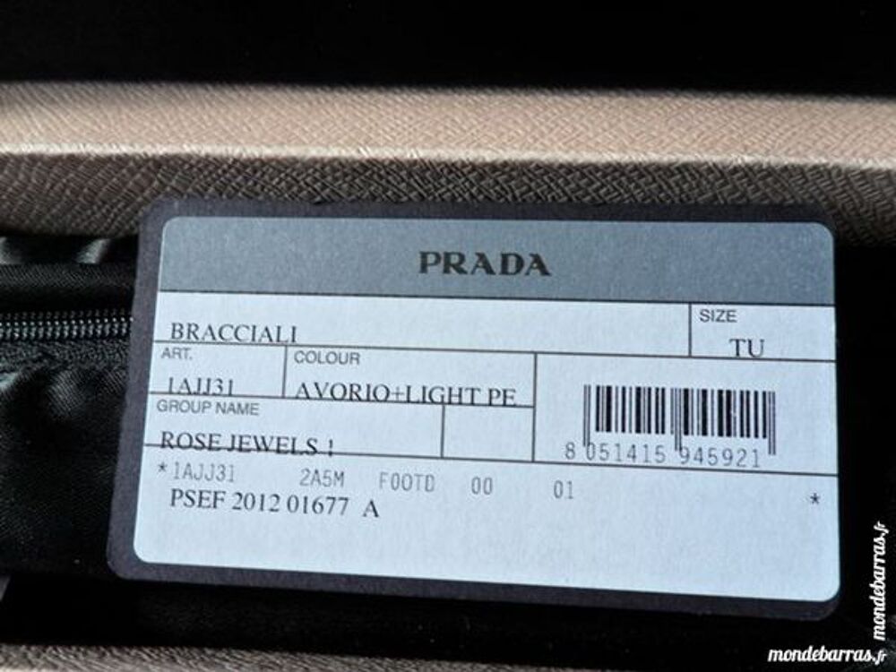 bracelet prada Bijoux et montres