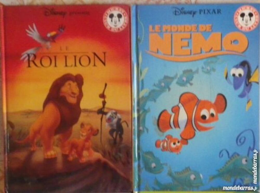 LOT 4 MICKEY CLUB DU LIVRE LION NEMO SIMBAD BAMBI Livres et BD