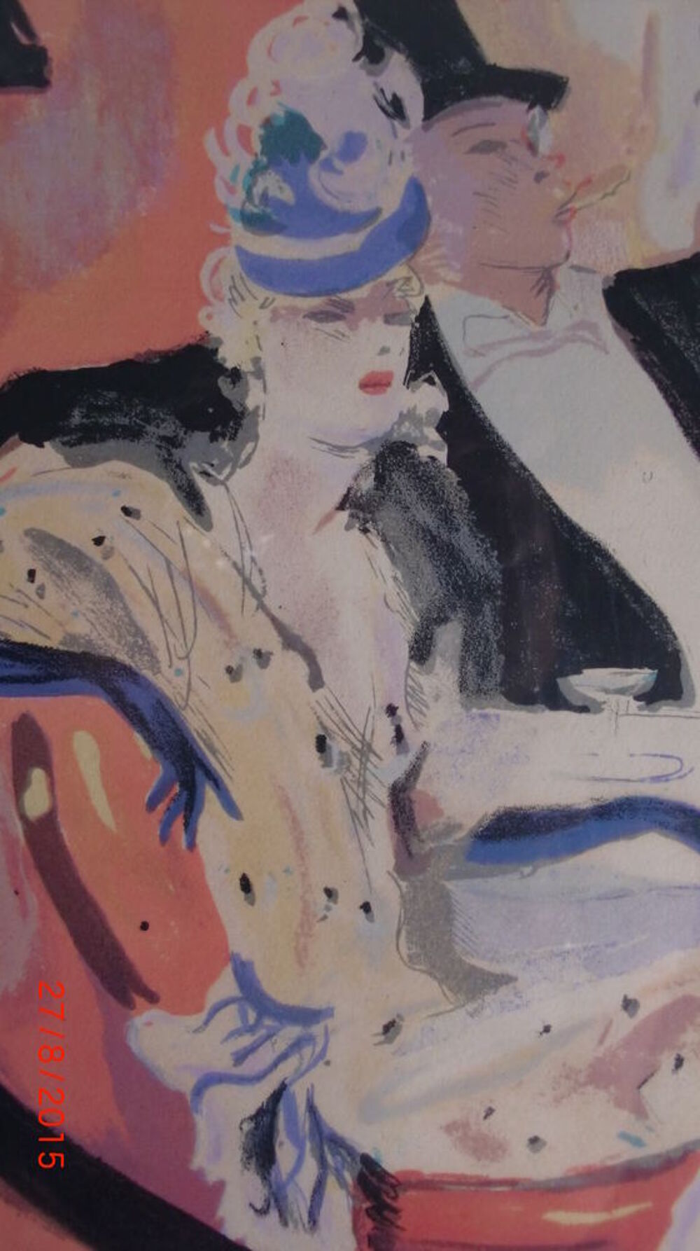lithographie originale jg domergue 