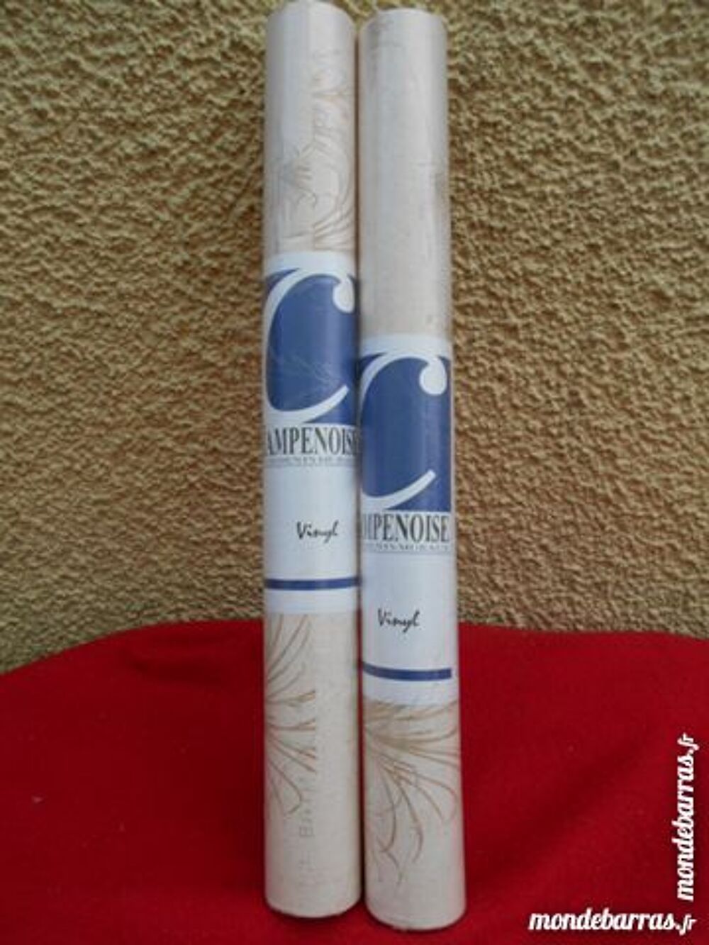 2 ROULEAUX PAPIER PEINT &laquo; Champenoise &raquo; Décoration