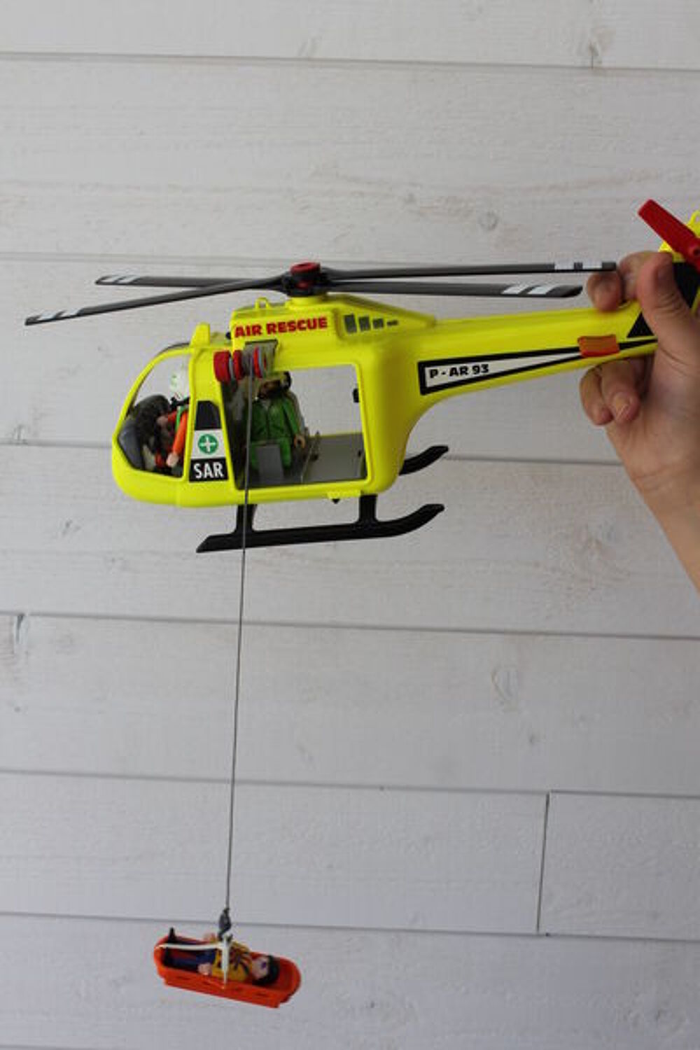 PLAYMOBIL - 3845 H&eacute;licopt&egrave;re de sauvetage Jeux / jouets