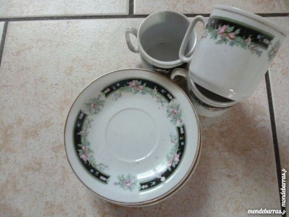 Lot 3 Tasses Expresso avec soucoupes NEUVE Décoration