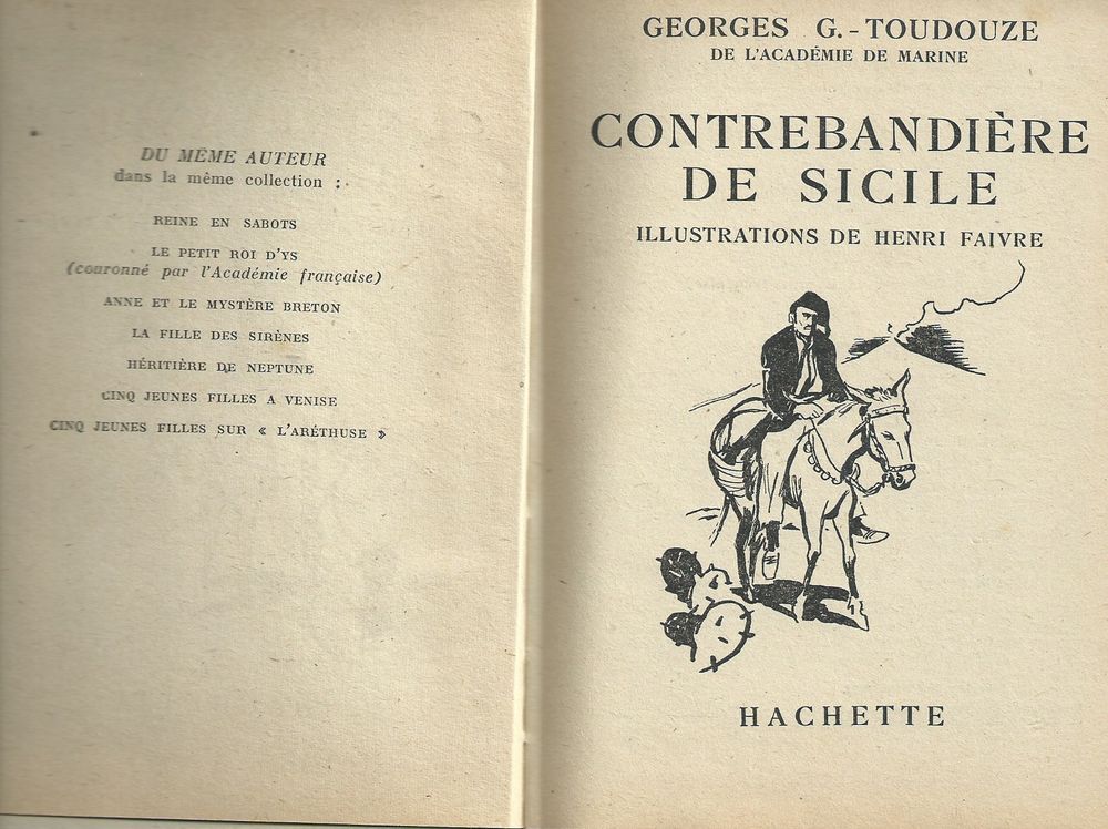 1 livre , contrebandi&egrave;re de sicile 1953 Livres et BD