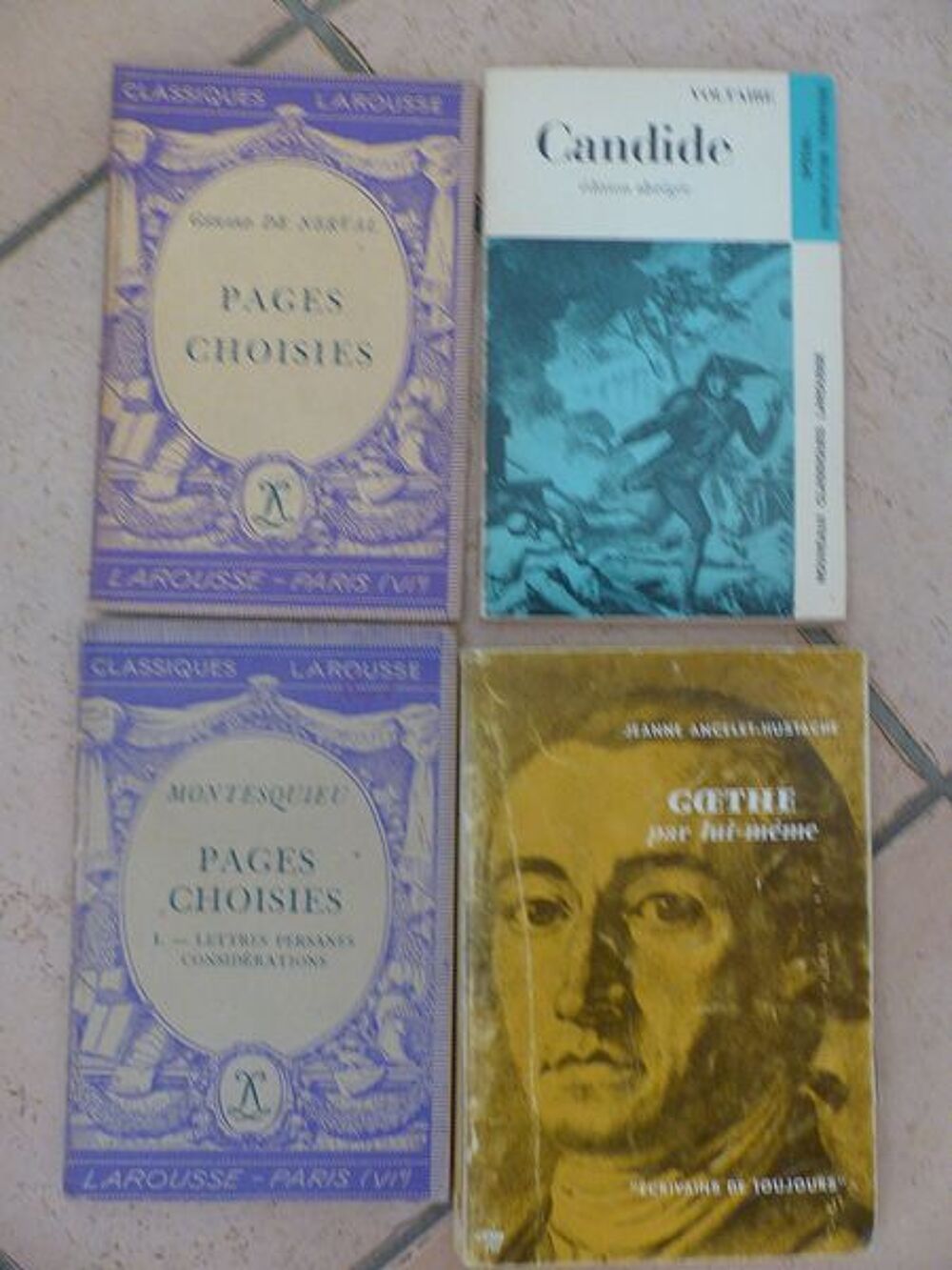 Classique larousses Goethe Volataire Livres et BD