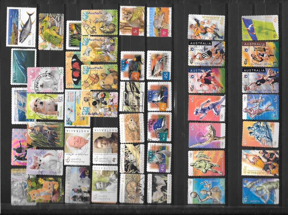 LOT 2 - Timbres Australie Oblit&eacute;r&eacute;s 