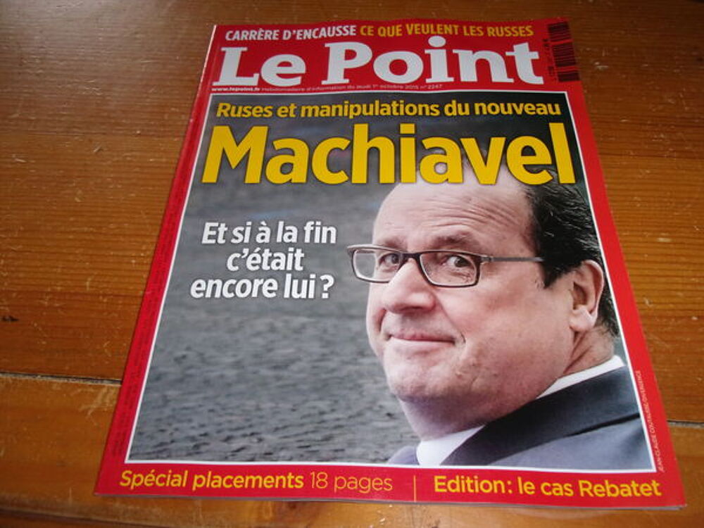 Magazine Le Point N&deg; 2247 (Hebdo du 1/10/15) Livres et BD