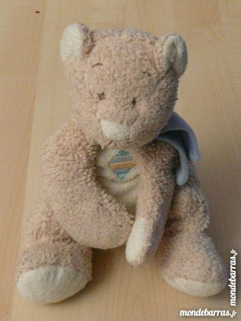 PELUCHE NOUNOURS BEIGE AVEC ECHARPE Jeux / jouets