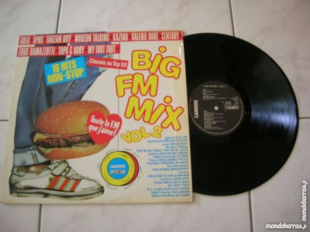 33 TOURS BIG FM MIX Vol 2 : Toute la FM que j'aime CD et vinyles