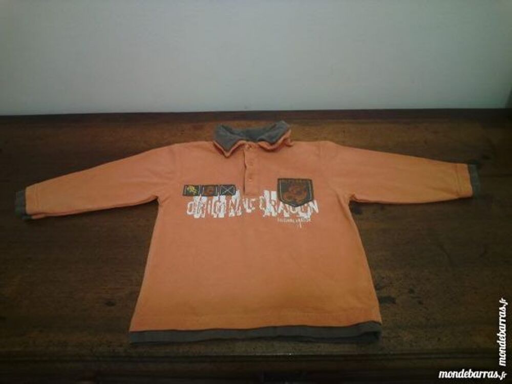 T-shirt orange ALPHABET 3 ans - TBE Vêtements enfants