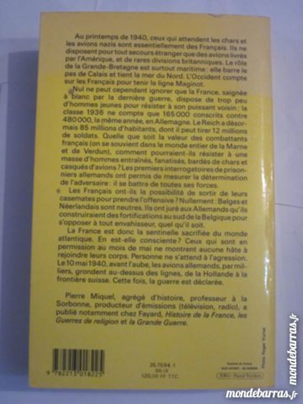 LA SECONDE GUERRE MONDIALE par PIERRE MIQUEL Livres et BD