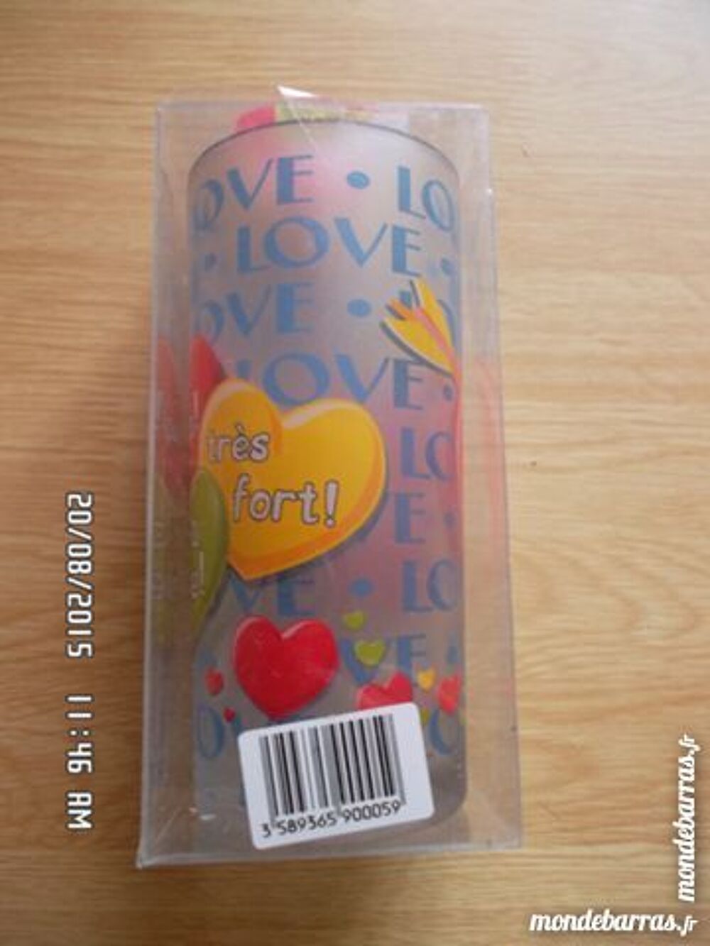 verre LOVE Décoration