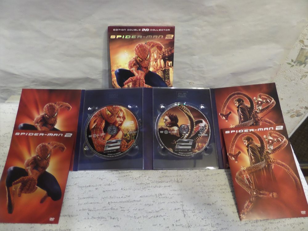 2 doubles dvd de SPIDERMAN collecteur DVD et blu-ray