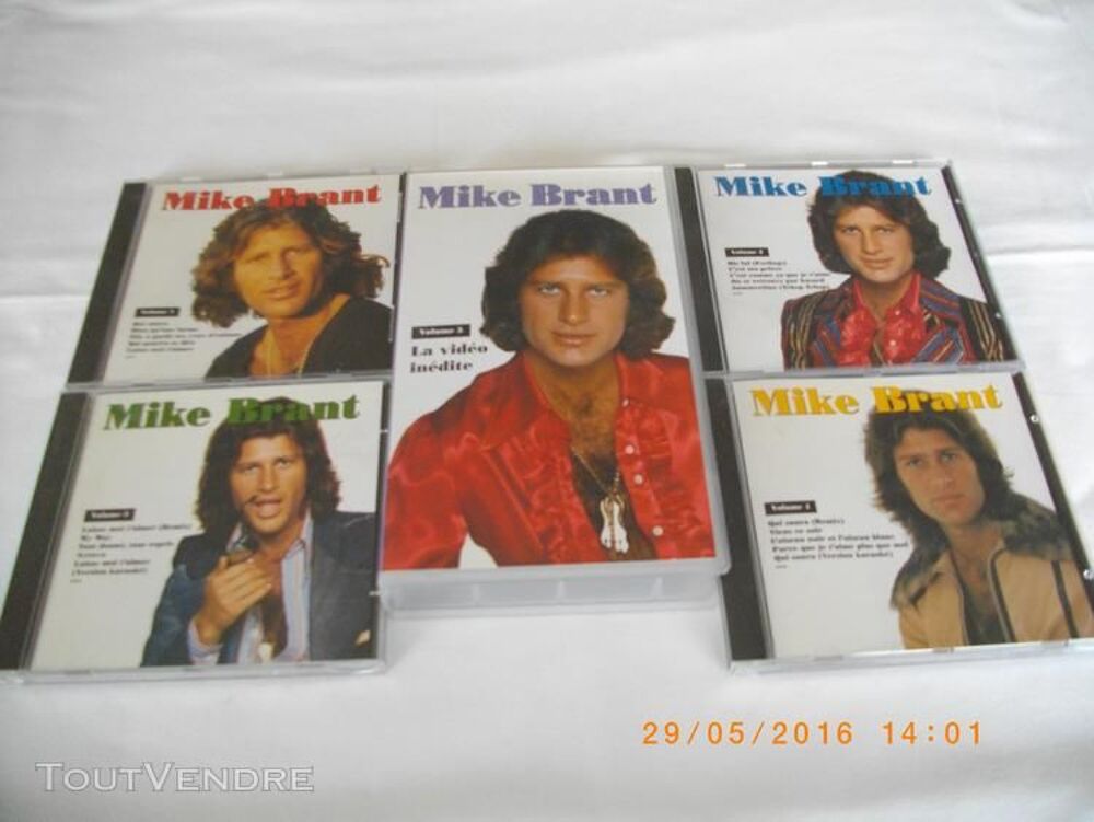 QUATRE CD + UNE CASSETTE VIDEO DE MIKE BRANT CD et vinyles