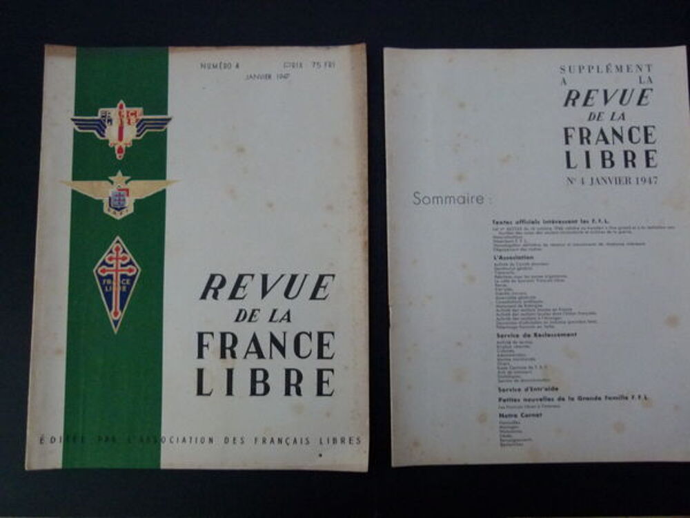 REVUE DE LA FRANCE LIBRE 