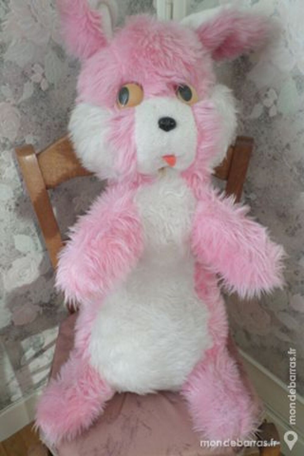 Gros lapin rose et blanc Jeux / jouets