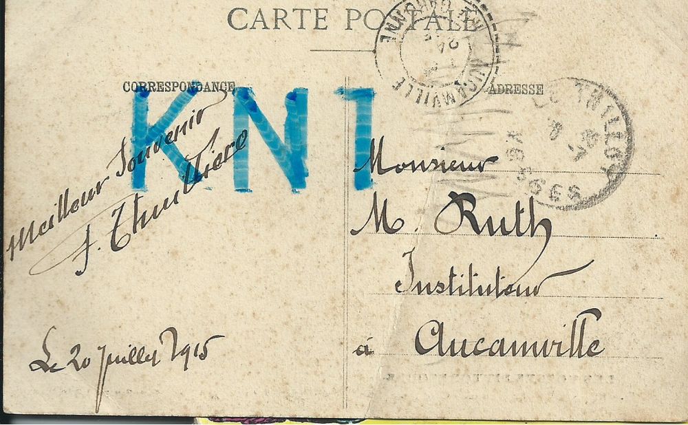 88 ,bussang le tunnel 1915 