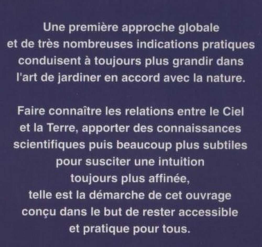 jardinage - JARDINEZ AVEC LA LUNE /prixportcompris Livres et BD