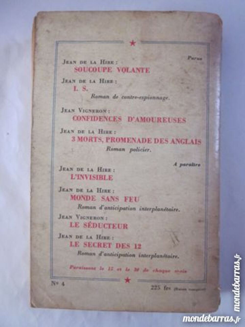 3 MORTS PROMENADE DES ANGLAIS par JEAN DE LA HIRE Livres et BD