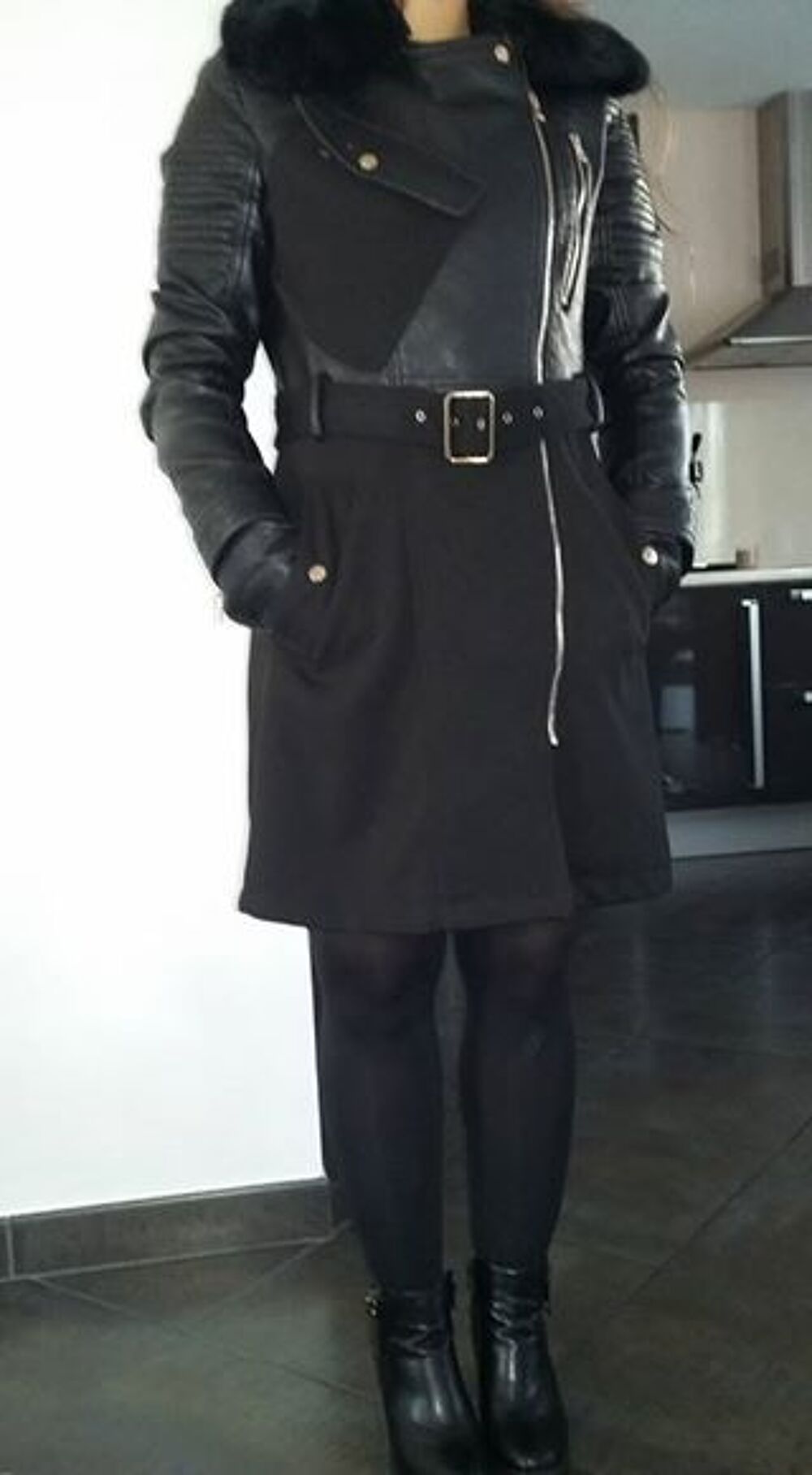 MANTEAU BI MATIERE Vêtements