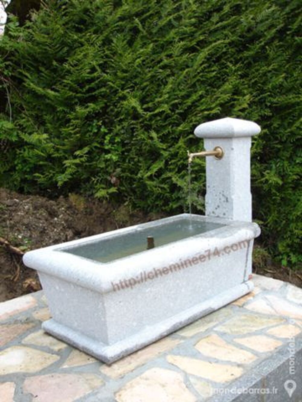 Bassin fontaine en pierre granit Décoration