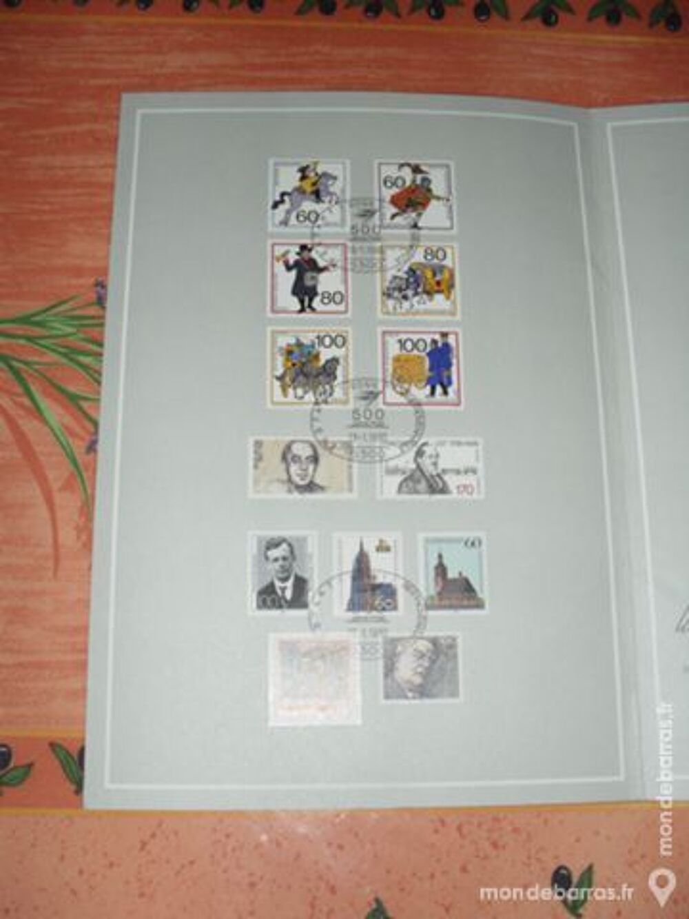 Livret 3 volets de 27 timbres Allemands 1990 