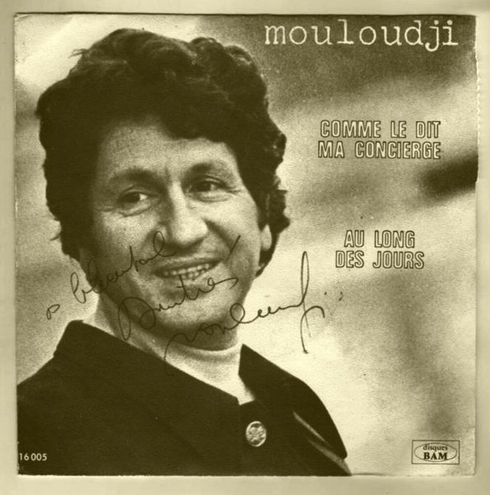 MOULOUDJI - 45 tours d&eacute;dicac&eacute; / prixportcompris CD et vinyles