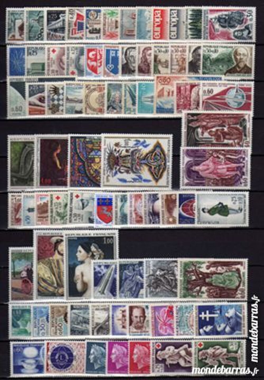 LOT Q de 77 Timbres France NEUFS** 