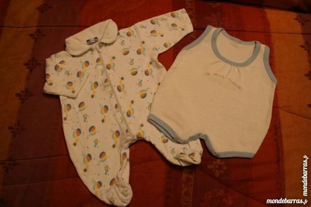 Lot Combi Culottes T-shirt 1 mois Mixte MIROTON Vêtements enfants