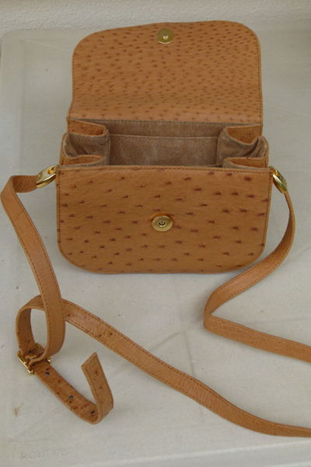 sac en cuir d'autruche Maroquinerie