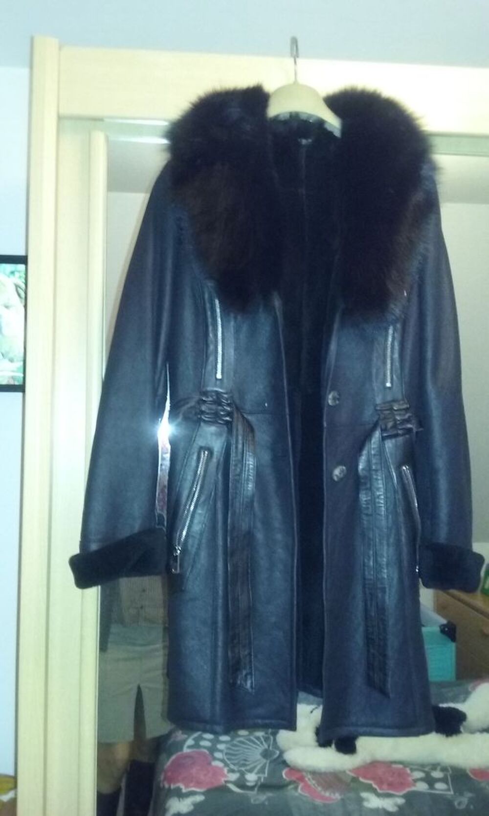 manteau en cuir Vêtements