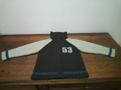 Gilet de laine marron OKADI 4 ans - TBE 5 Reims (51)