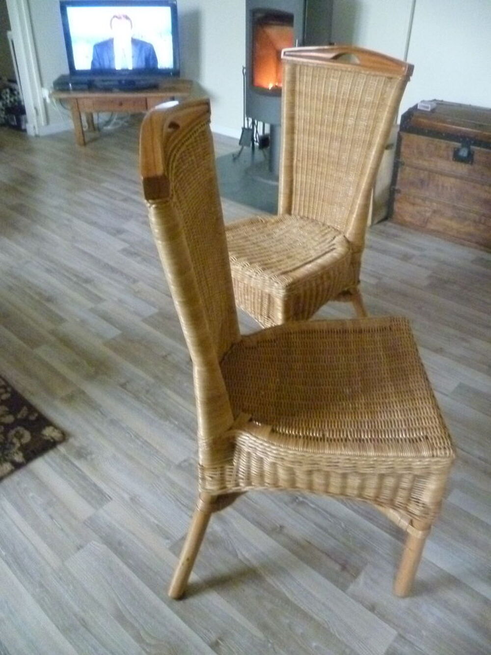 6 chaises en rotin prix mini Meubles