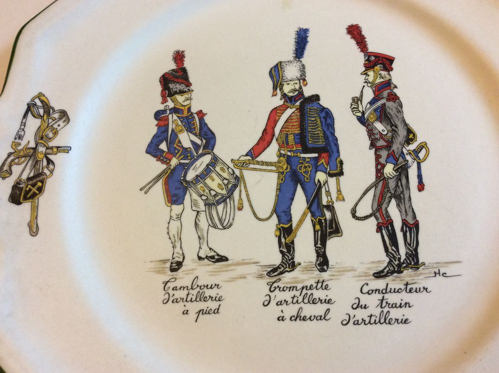 Assiette St Cl&eacute;ment Garde Imp&eacute;riale n&deg; 1696/3000 