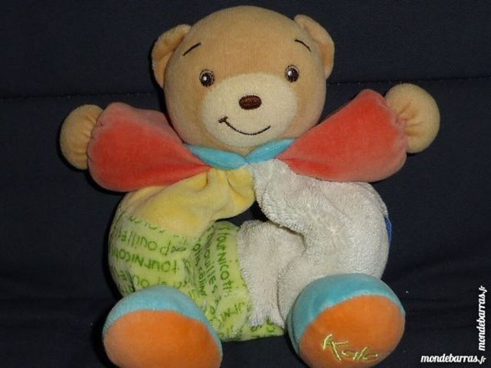 KALOO doudou ours anneau anniversaire crapouilles Puériculture