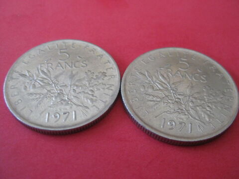 pi�ces france 5 francs 1971 0 Gennevilliers (92)