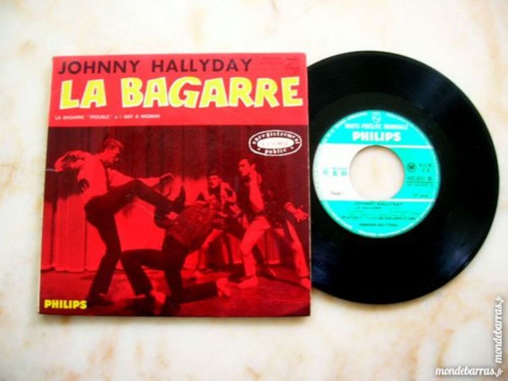 EP JOHNNY HALLYDAY La bagarre - 1&egrave;re &eacute;dition CD et vinyles