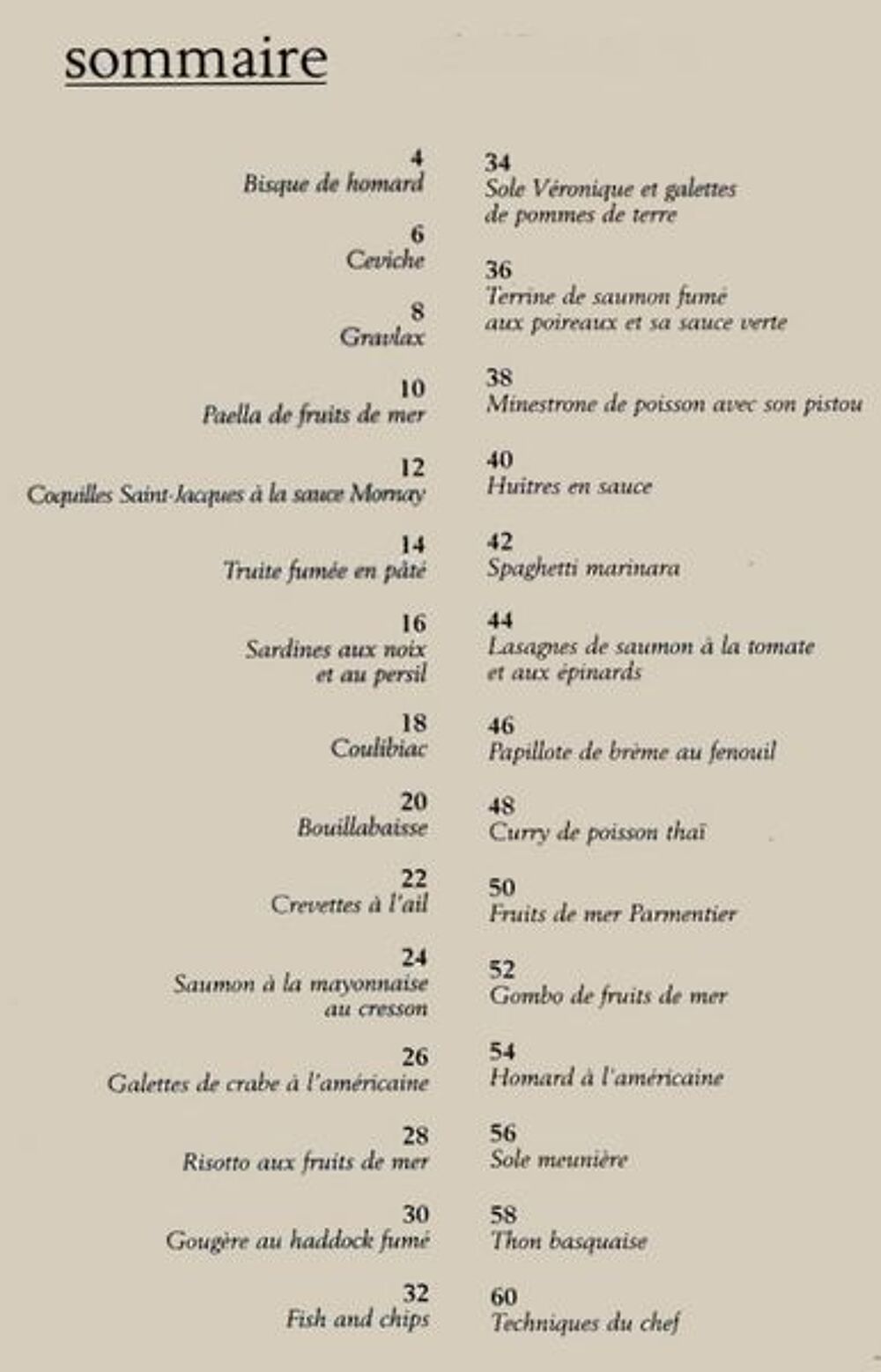 CORDON BLEU - LES POISSONS / prixportcompris Livres et BD