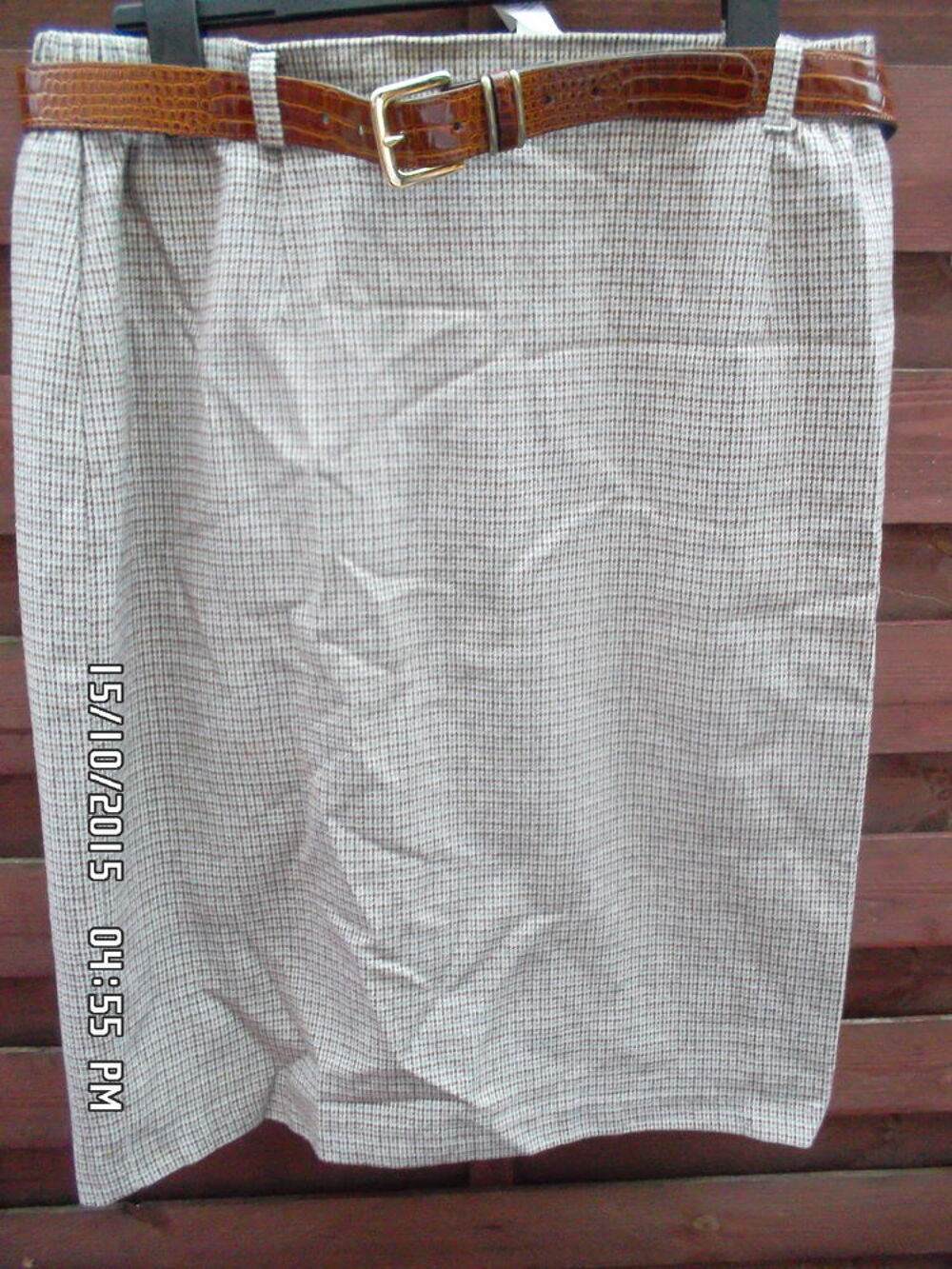 JUPE MARRON ECOSSAISE-JUSTE 3E*KIKI60230 Vêtements