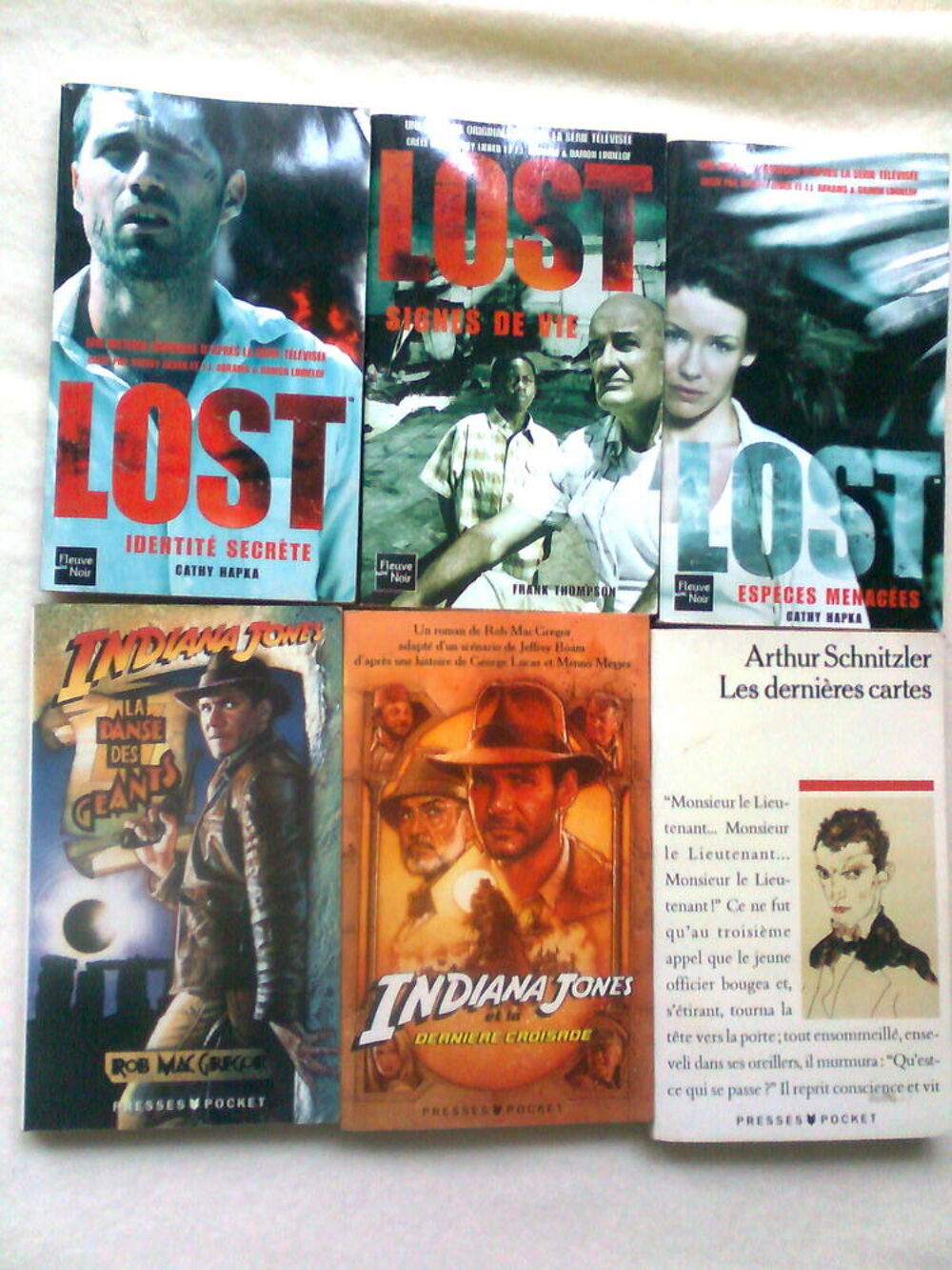 lot 31-Lost, IndianaJone, r&eacute;incarnation...zoe Livres et BD