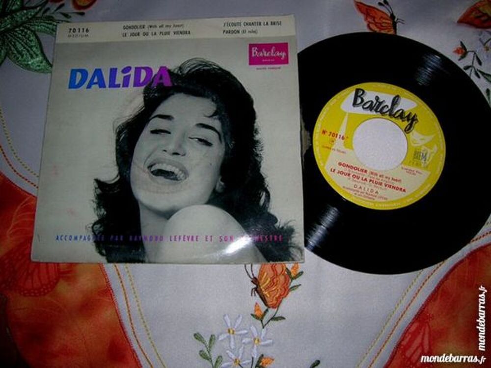 45 TOURS EP DALIDA Gondolier CD et vinyles