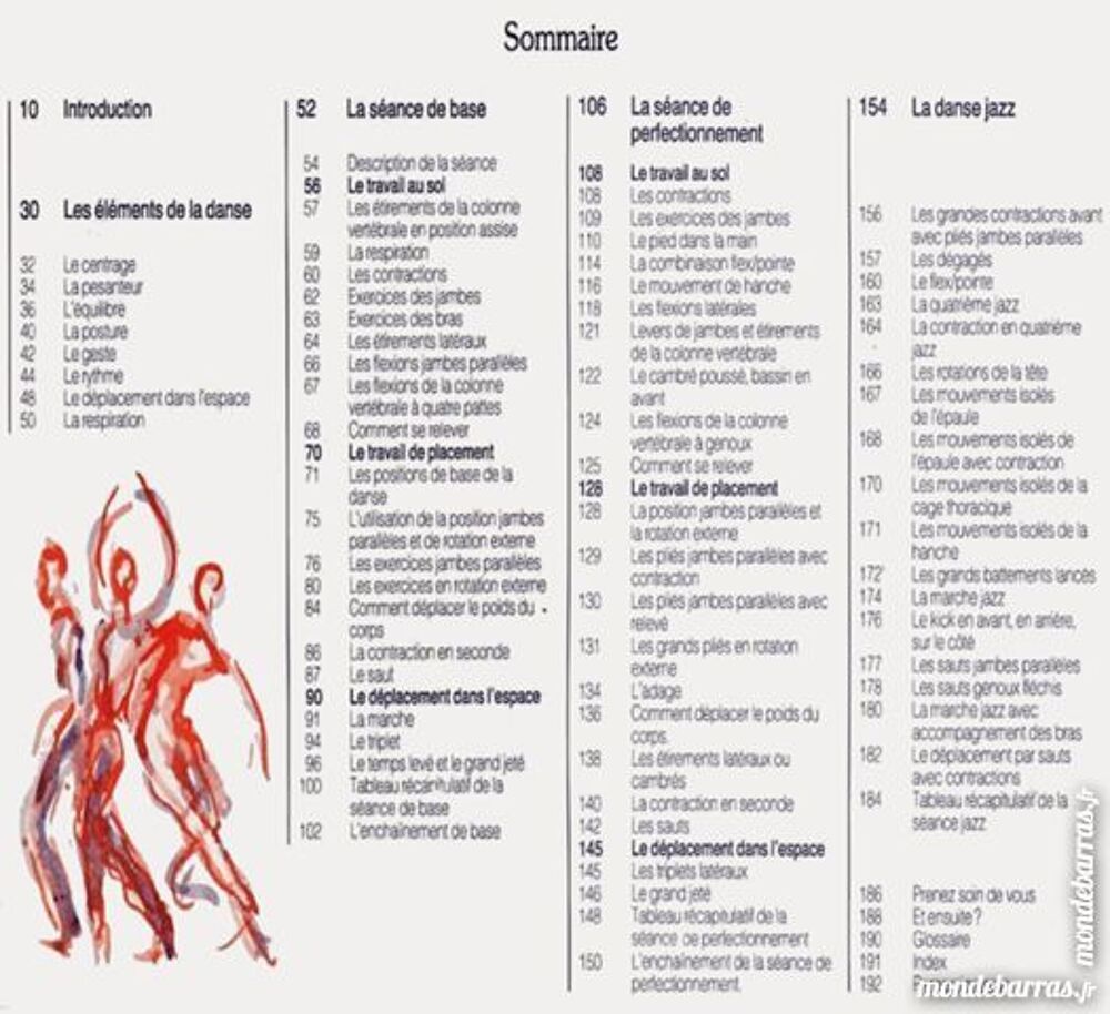 LA DANSE - CONTEMPORAINE ET JAZZ / prixportcompris Livres et BD