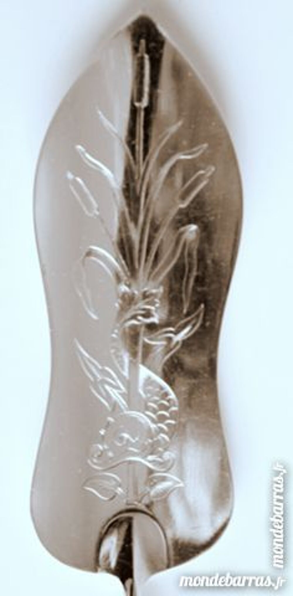 Cuill&egrave;re &agrave; poisson de service m&eacute;tal argent Cuisine