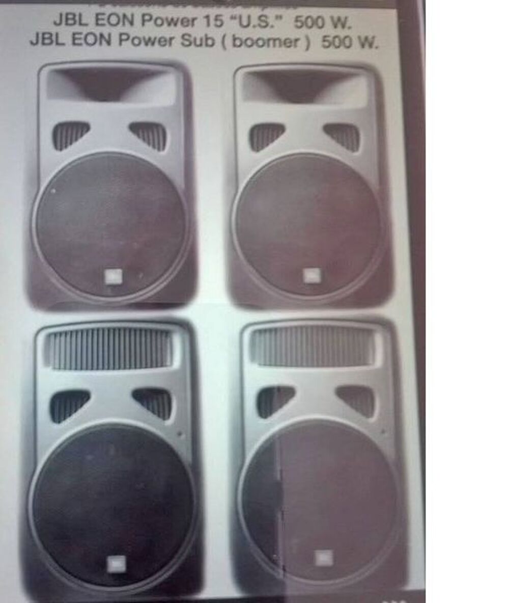 Sono compl&egrave;te JBL EON 15 (1000 Watts) Instruments de musique