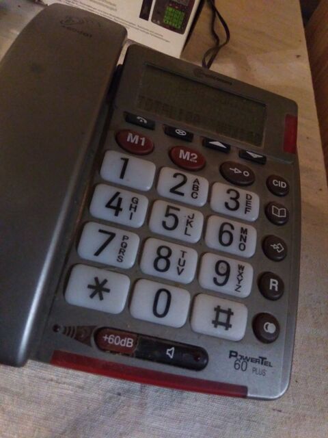 Telephone amplifie Amplicomms POWER TEL 60 + 45 Avez (72)