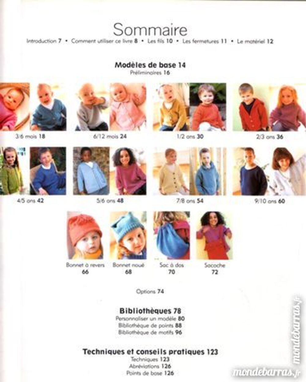 TRICOT POUR ENFANTS - COUTURE Livres et BD