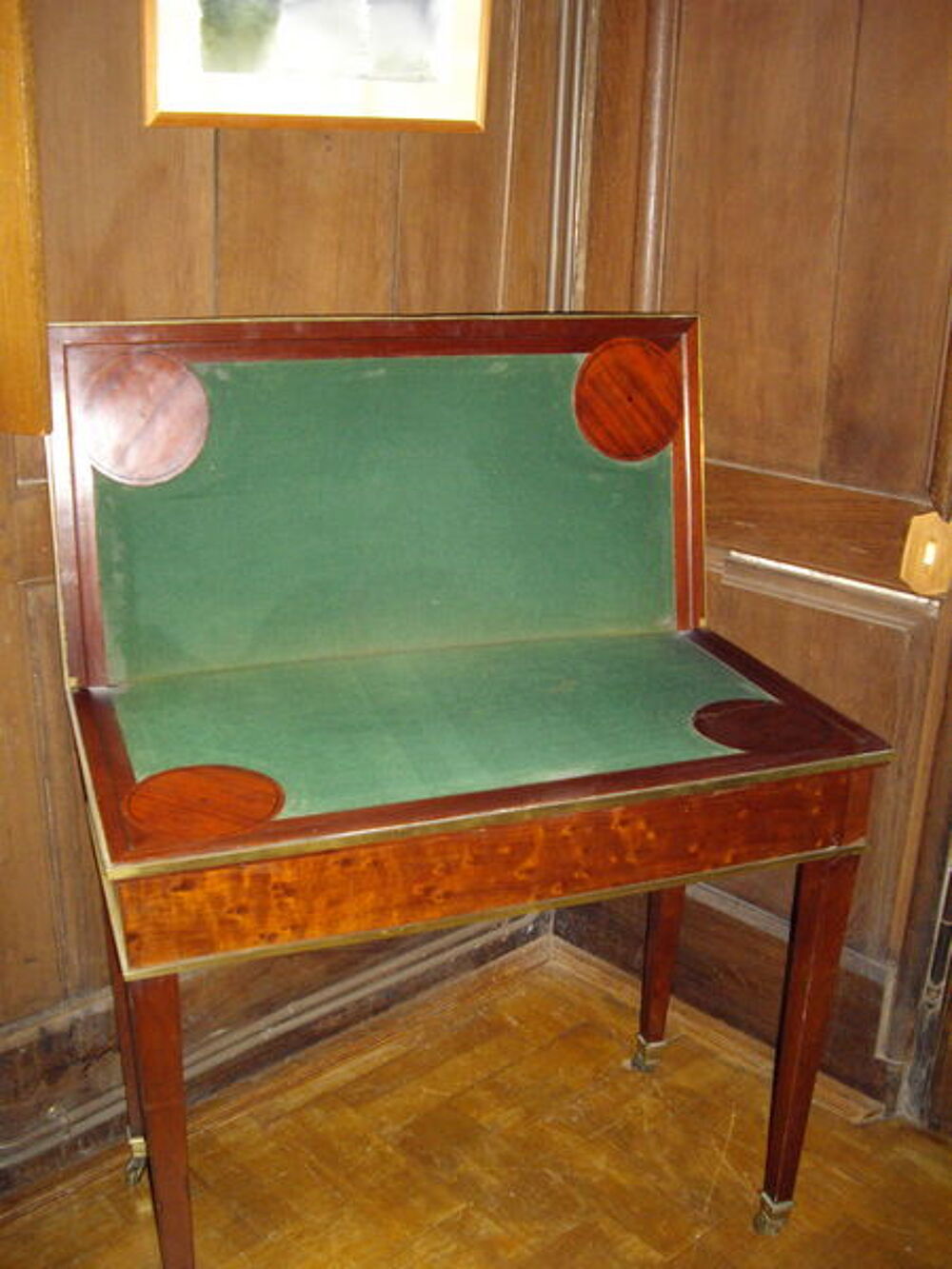 jolie table &agrave; jeu du 19&deg; si&egrave;cle Meubles