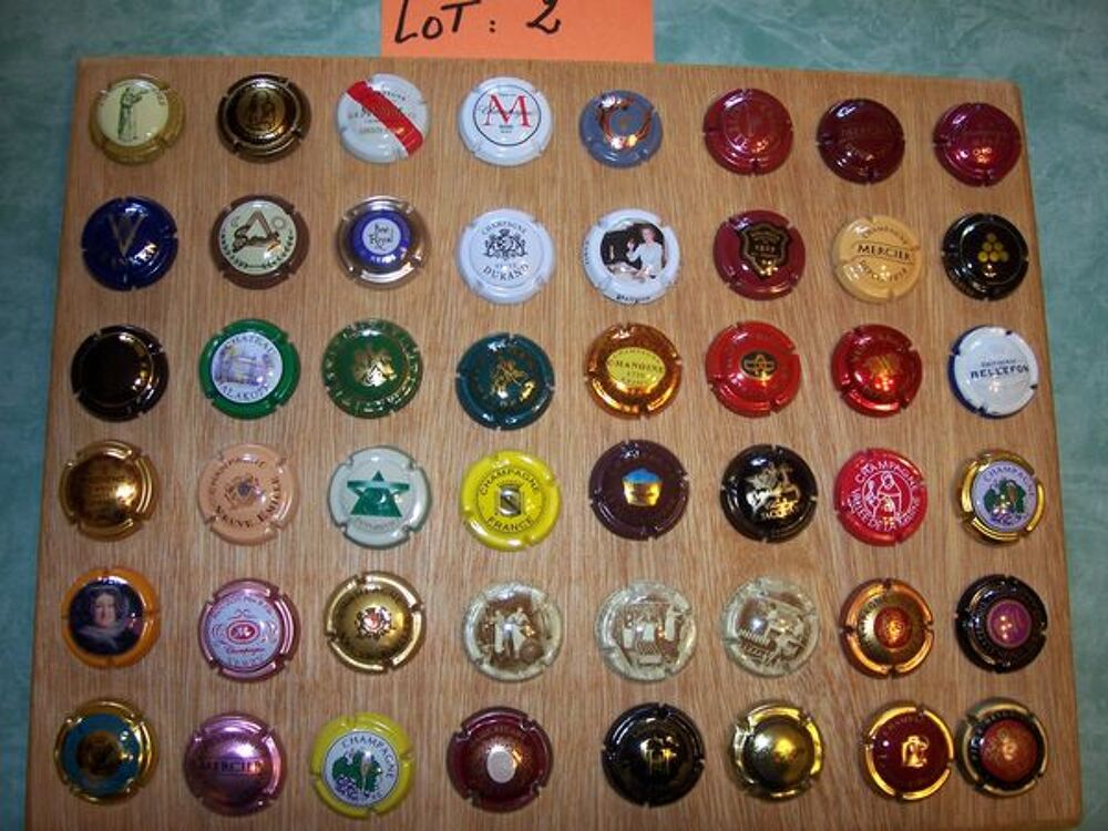 Lot n&deg; 2 de 48 capsules de collection champagne 